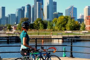 Sortie velo le long du canal de Lachine
